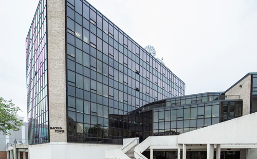 Macklin Tower - location of the Writing, Reading, and Language Center