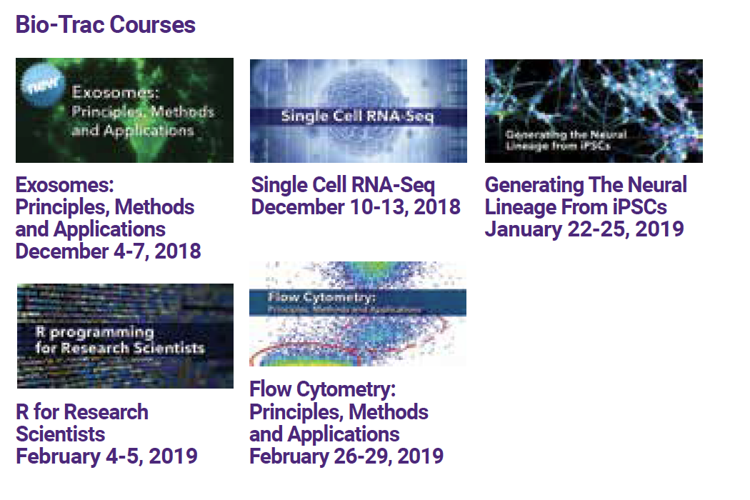 Bio-Trac Courses